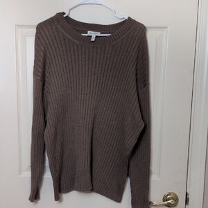 Jessica Simpson Brown Knit Sweater Size XXL, Stretch And Oversized!